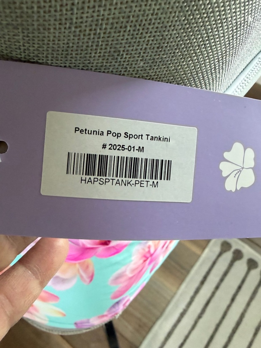 Hapari Petunia Pop Sport Tankini (Top Only) - Size M - New With Tags - Picture 5 of 5